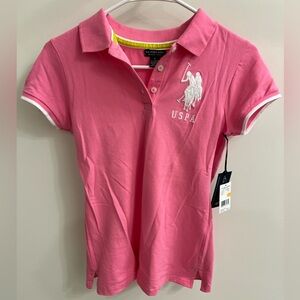 U.S. Polo Shirt Assn. Juniors' Contrast Patch Polo Shirt